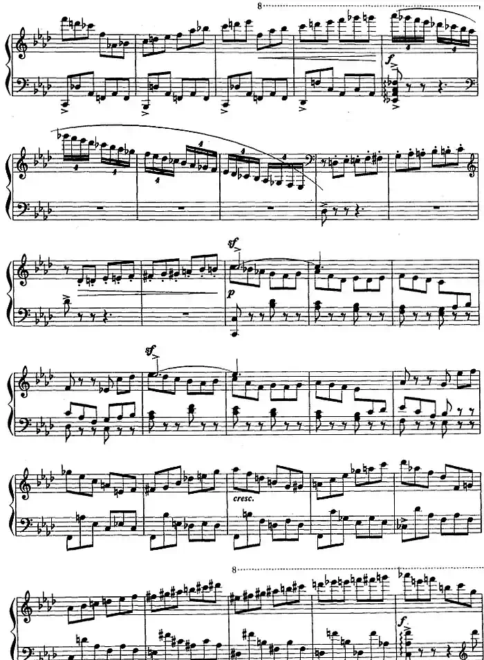 现代钢琴曲：7、即兴曲（Op.31，No.27）
