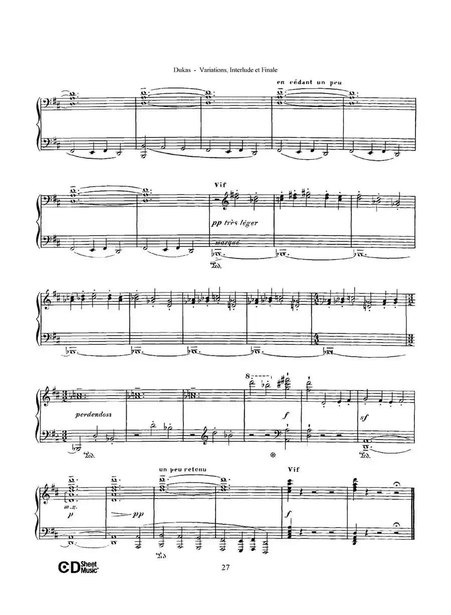 Variations, Interlude & Finale on theme de Rameau（拉摩主题变奏曲、间奏曲和终曲·第二部分）
