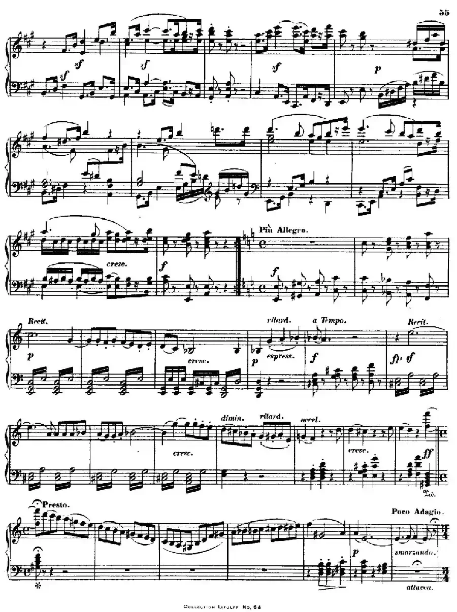 String Quartet No.15 in a Minor Op.132（a小调第十五弦乐四重奏·钢琴独奏版）