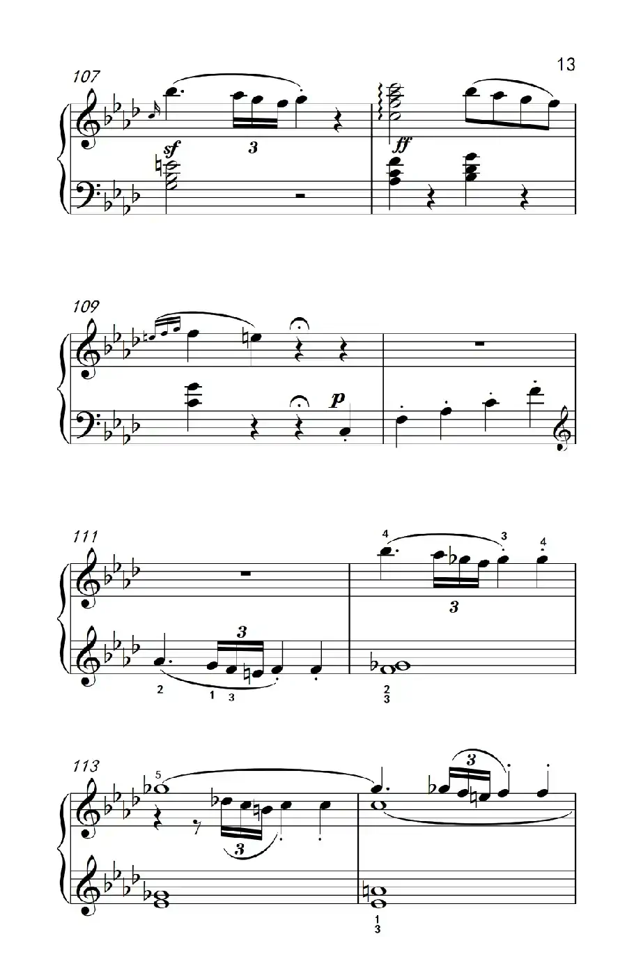 奏鸣曲 Opus 2 Nr.1 第一乐章(贝多芬奏鸣曲集 1)