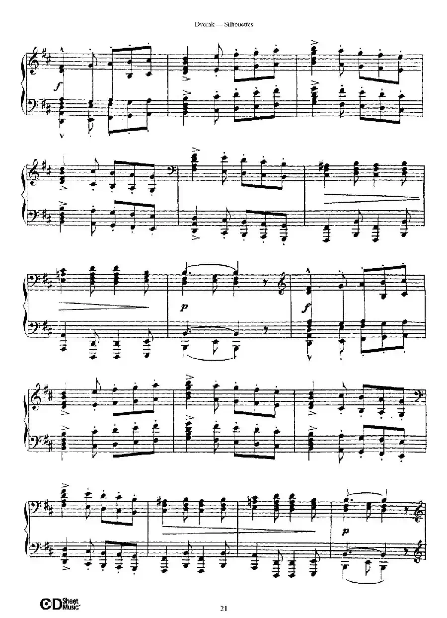 12 Silhouettes Op.8（12首剪影·7）