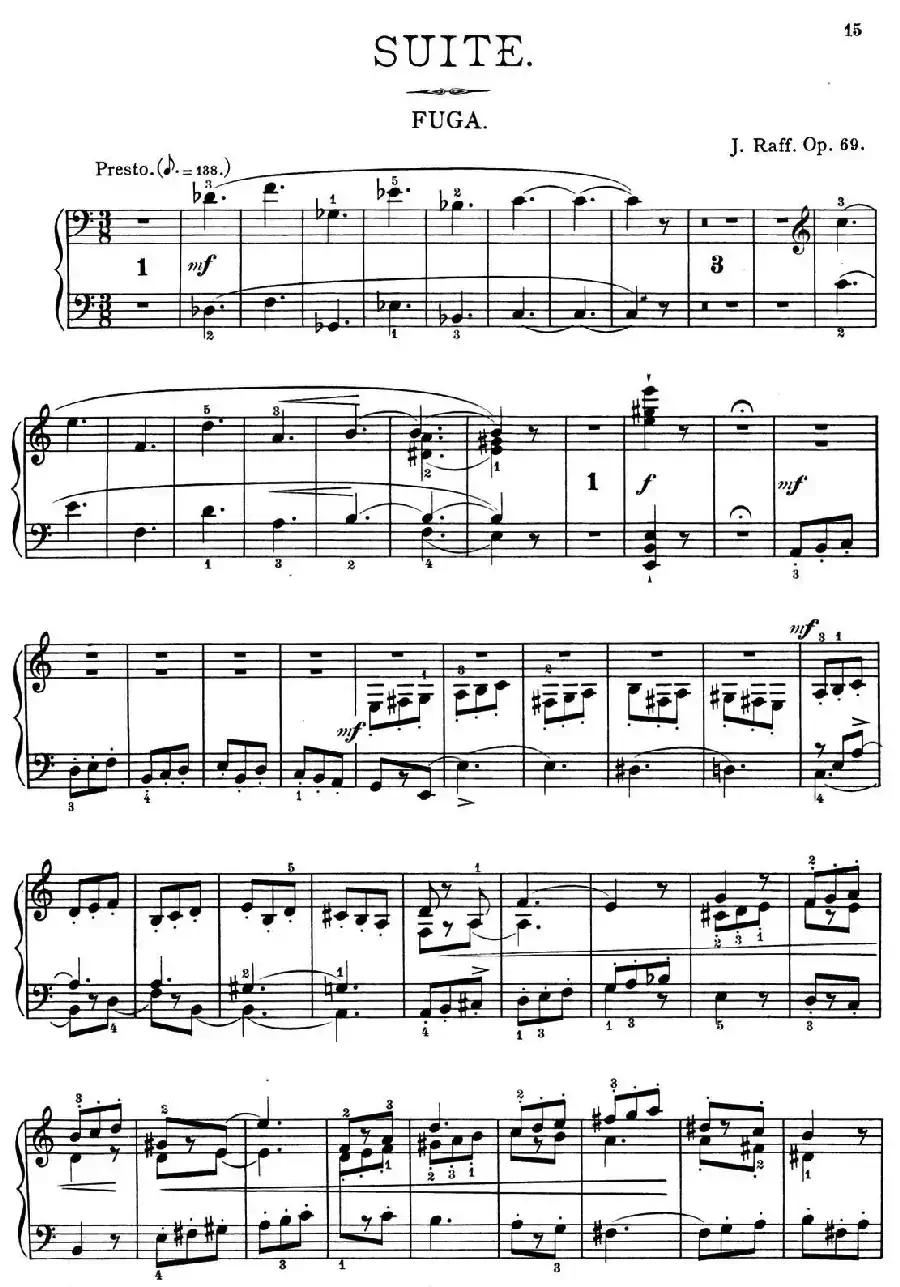 a小调第一组曲 Op.69（5、FUGA）