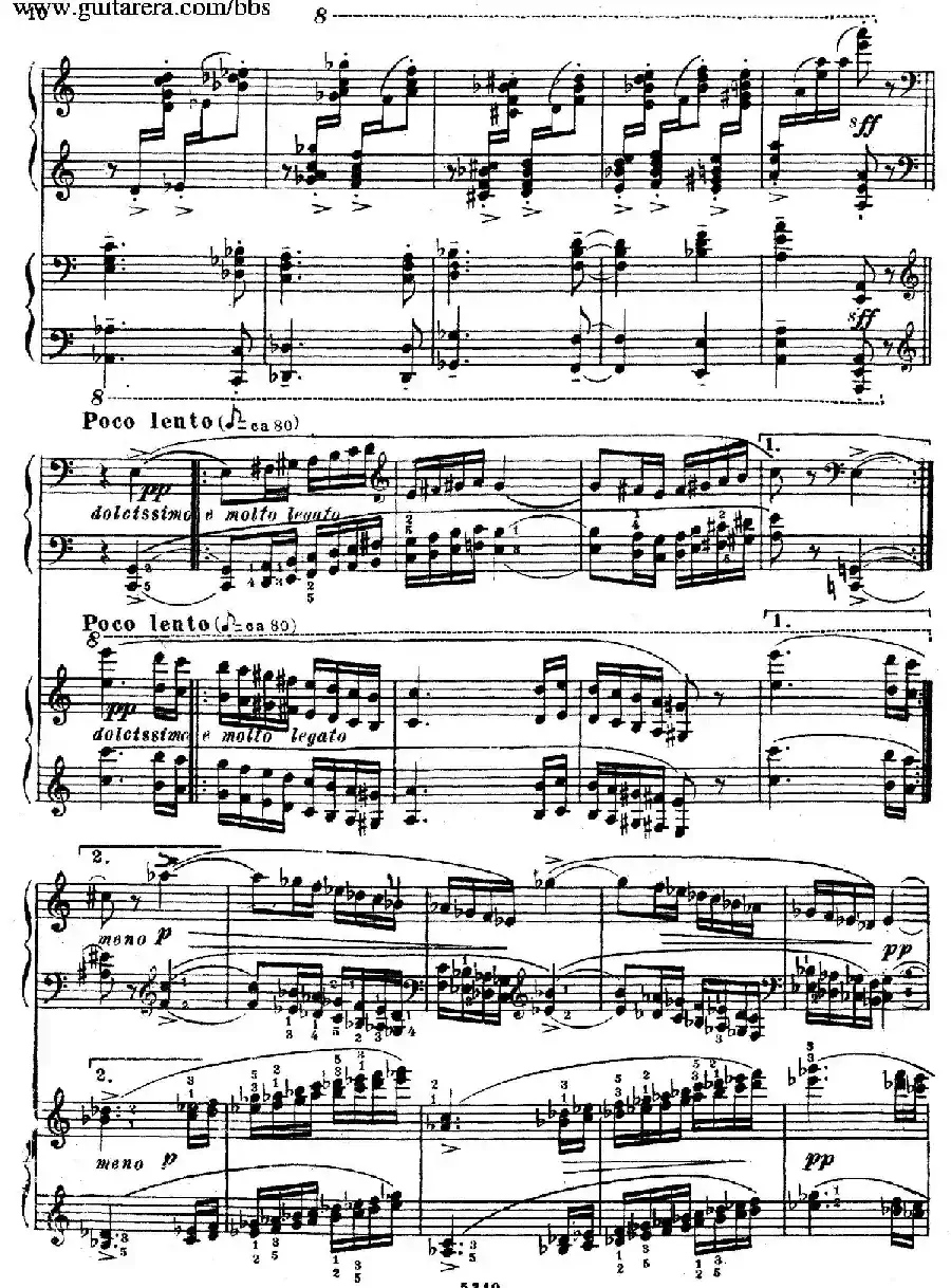 Variation on a Theme by Paganini（帕格尼尼主题变奏曲·双钢琴）