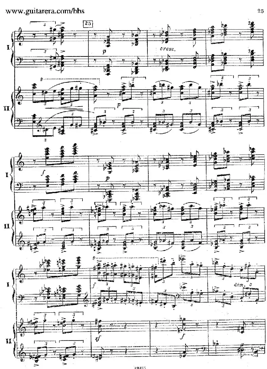 Rhapsody On A Theme Of Paganini Op.43（帕格尼尼主题狂想曲·双钢琴）（P21——40）