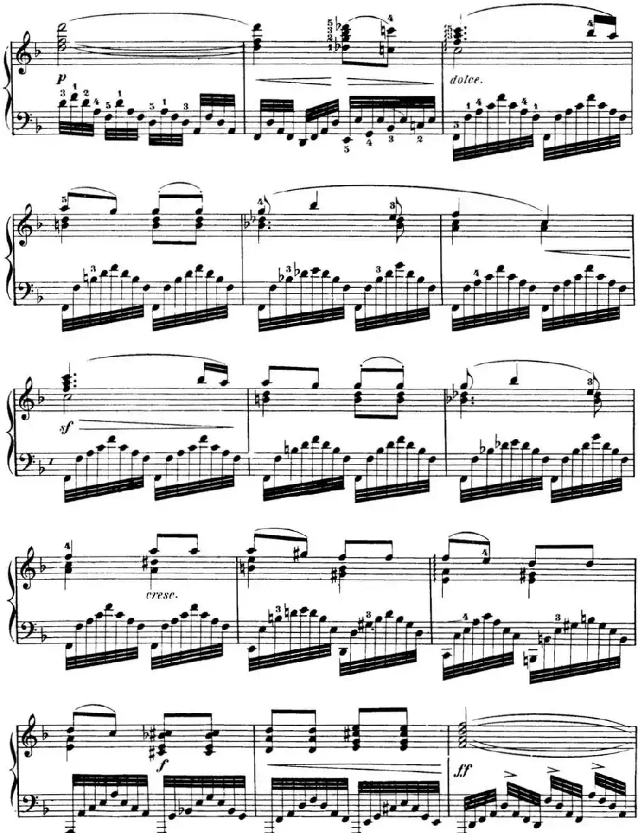 50首车尔尼Op.740钢琴手指灵巧技术练习曲（NO.12）