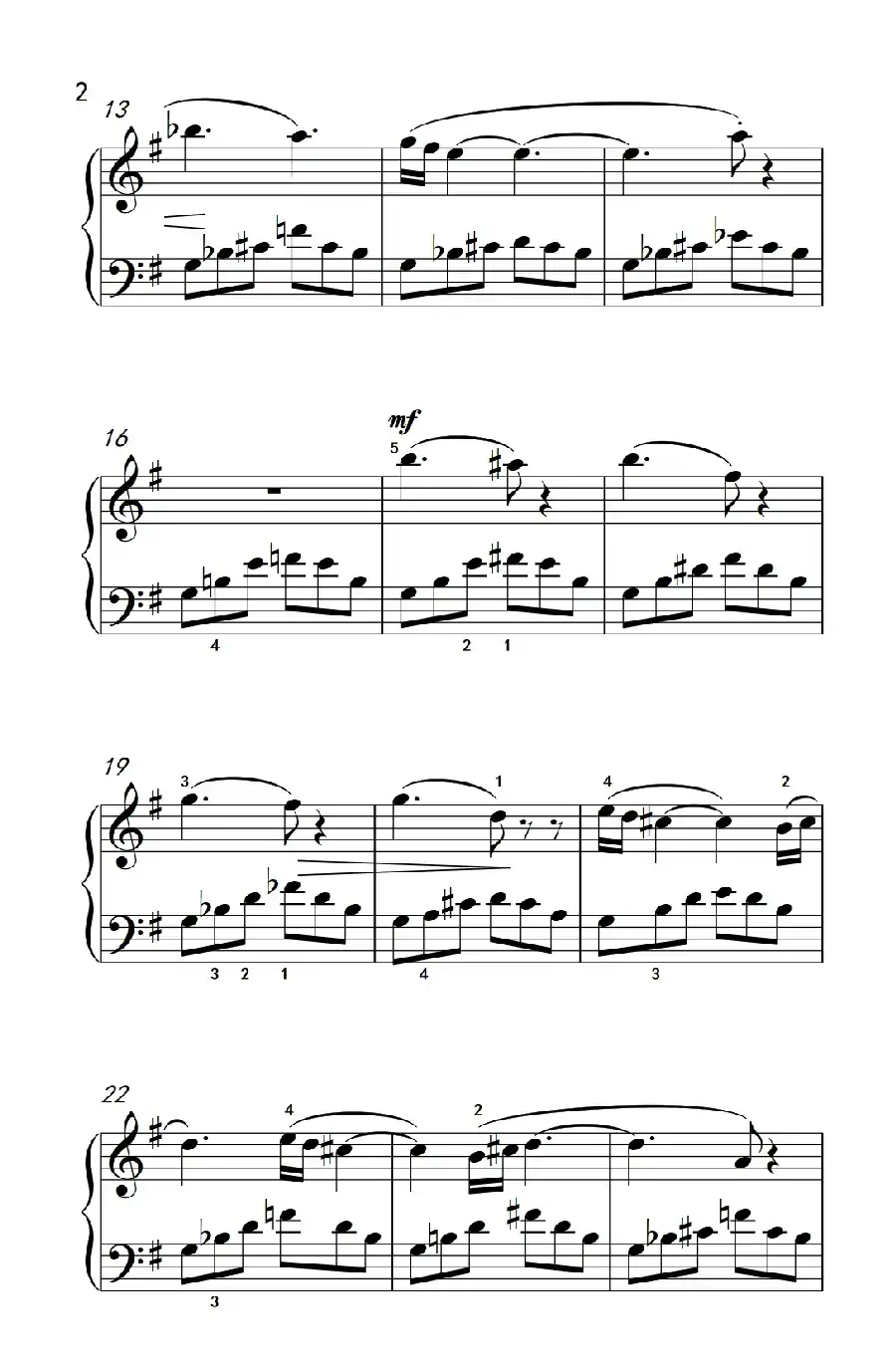 夜曲（巴托克 小宇宙 钢琴教程 4）