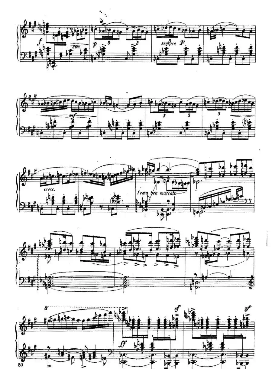 Six Préludes Exotiques Op·17（6首特色前奏曲·3）