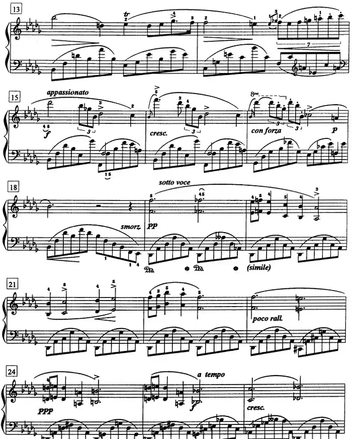 钢琴教程第七级 中外乐曲（夜曲 Op.9 No.1）