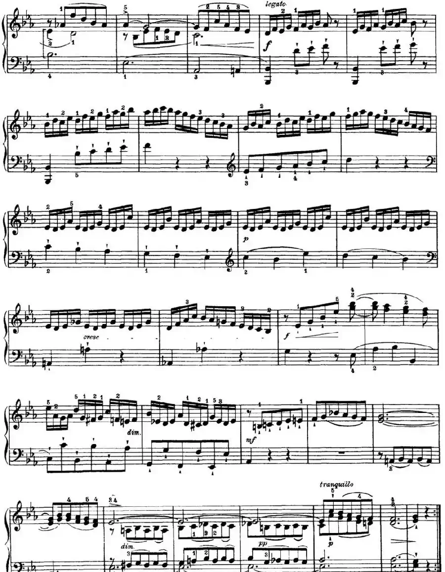 海顿 钢琴奏鸣曲 Hob XVI 20 in C minor