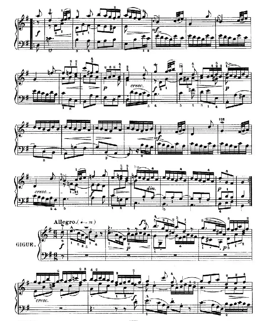 Six Partitas BWV 825-830（6首帕蒂塔·5）