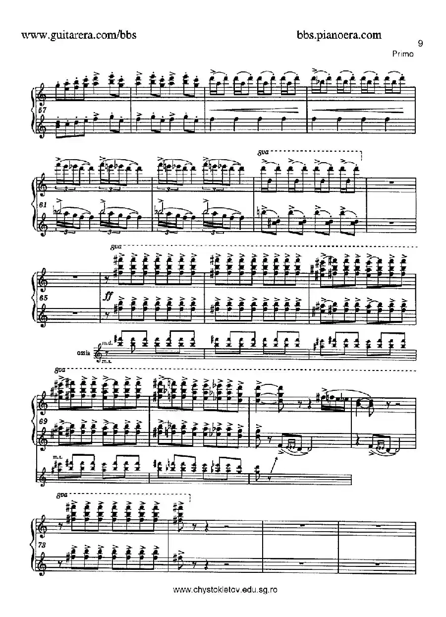 Sabre Dance（马刀舞曲）（四手联弹版）
