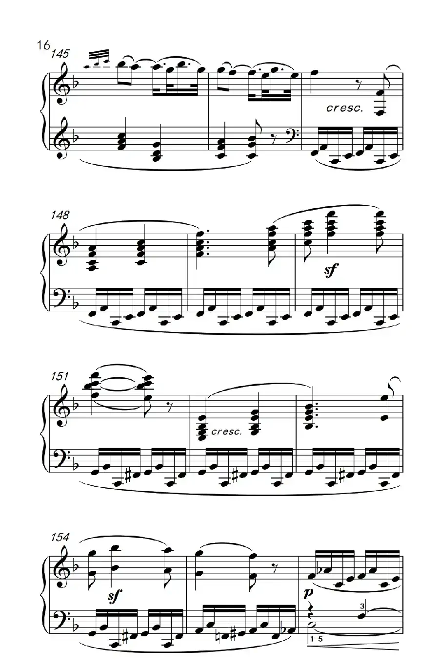 奏鸣曲 Opus 10 Nr.2 第一乐章（贝多芬奏鸣曲集 2）