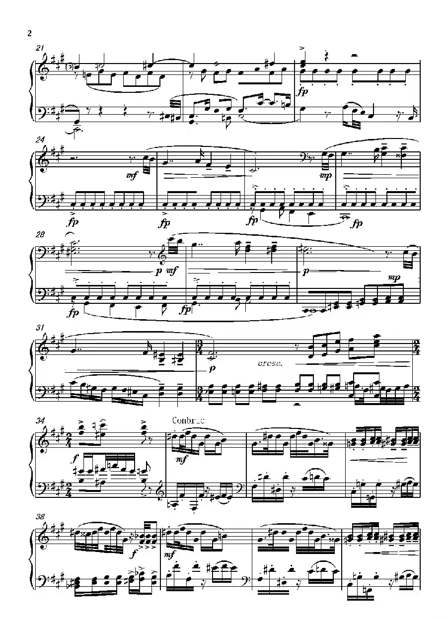 第六钢琴奏鸣曲Piano Sonata No.6（单乐章）