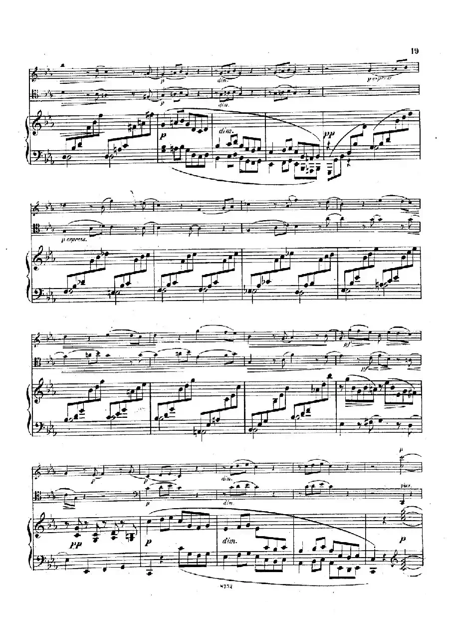 Piano Trio No.3 in c Minor Op.101（c小调第三钢琴三重奏）