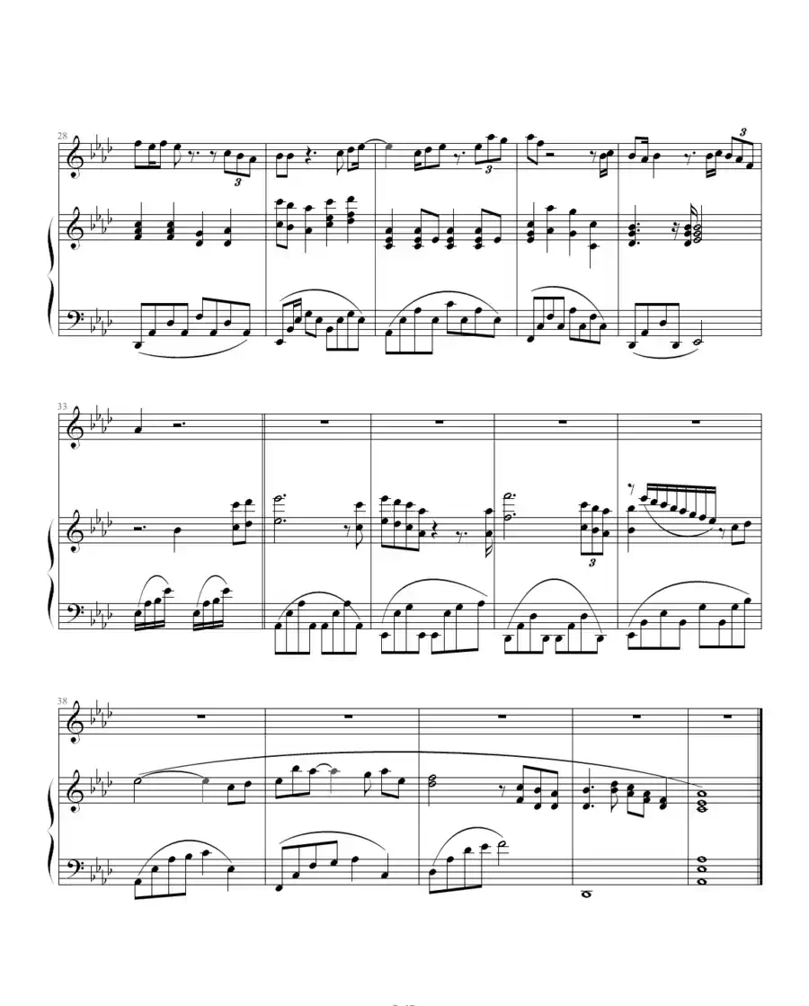 那一天（电影《天下无贼》主题曲、钢琴伴奏谱）