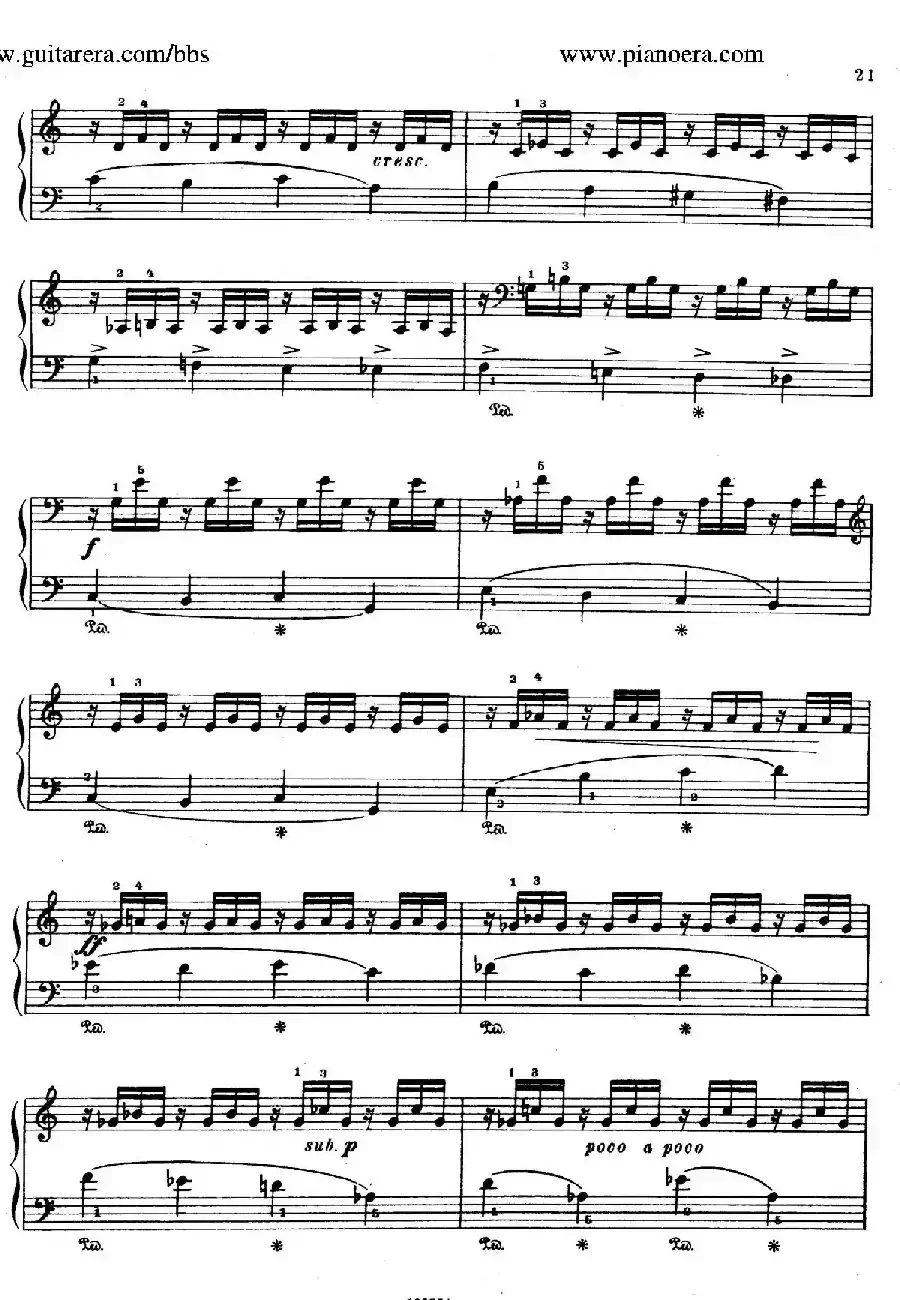 Piano Sonatina in C Major Op.93（C大调钢琴小奏鸣曲·第三乐章）