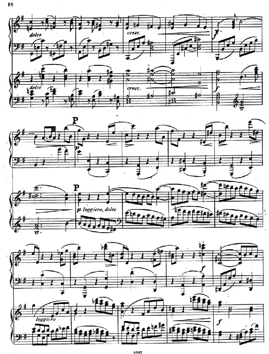 Symphony No.4 in e Minor Op.98（e小调第四交响曲·双钢琴）