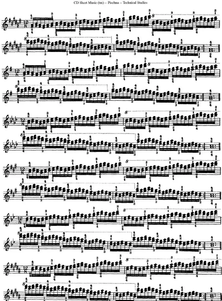 Technical Studies 60 Progressive Exercises （60首钢琴循序渐进练习曲 P71——80）