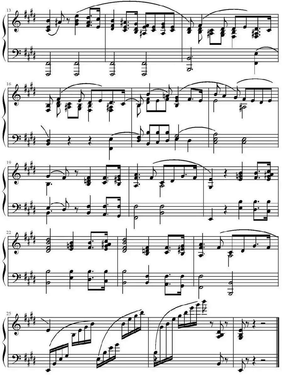 安慰(门德尔松Op.30,No.3)