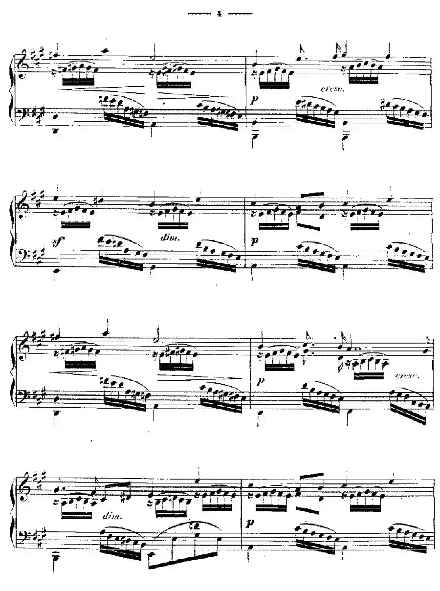 A大调练习曲“小溪”（Op.6）