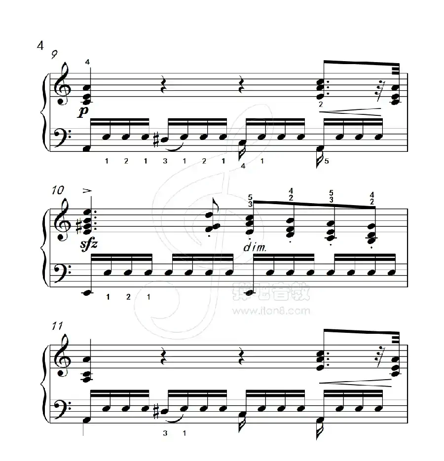 练习曲 12(克拉莫钢琴练习曲60首)