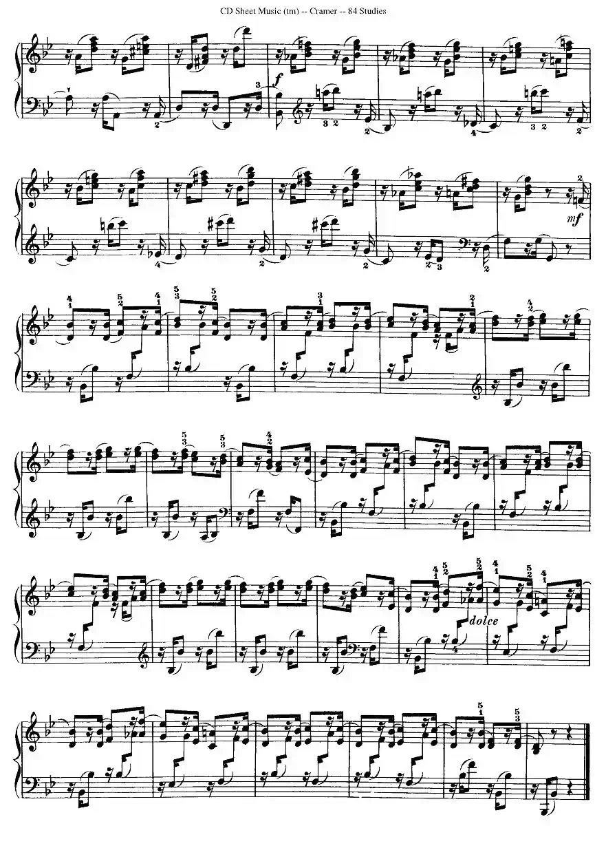 Cramer - 84 exercices（36—40）（克拉莫84首钢琴练习曲）