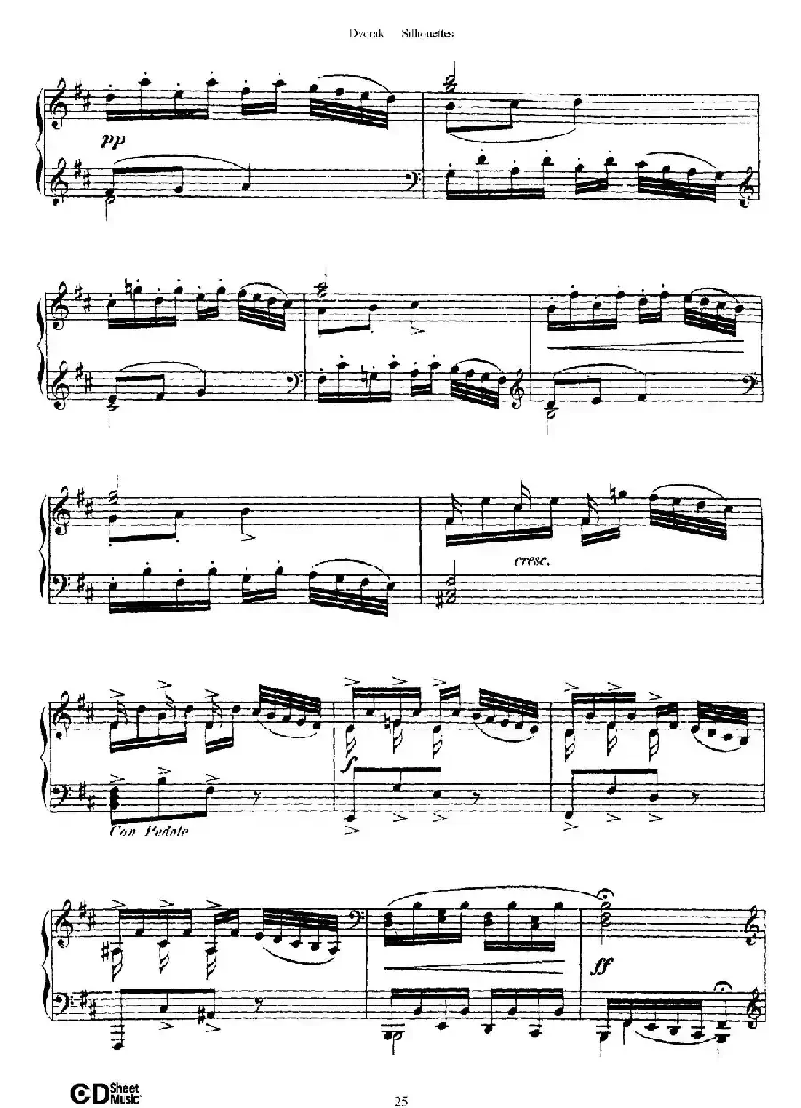 12 Silhouettes Op.8（12首剪影·8）