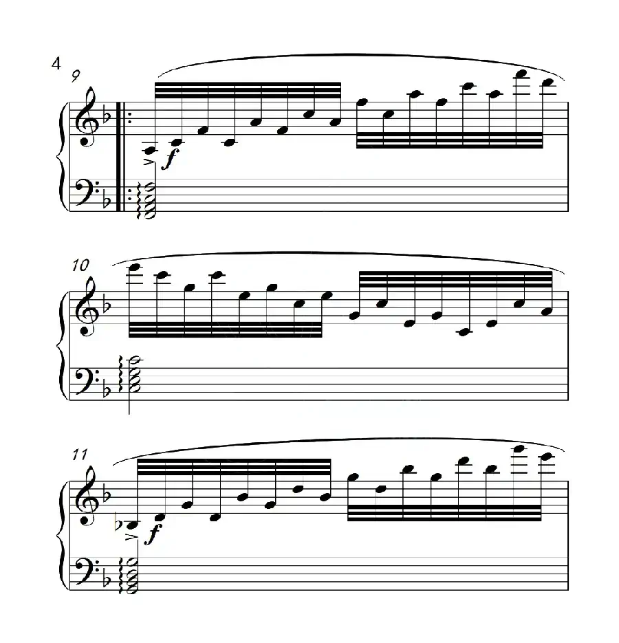 第六级 练习曲（中国音乐学院钢琴考级作品1~6级）