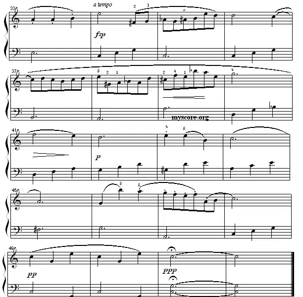 肖邦钢琴小曲：夜曲第二首