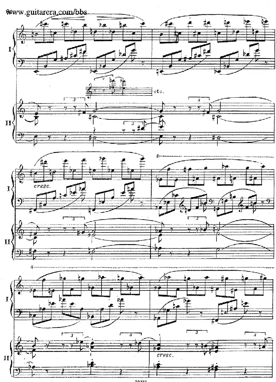 Rhapsody On A Theme Of Paganini Op.43（帕格尼尼主题狂想曲·双钢琴）（P61——87）