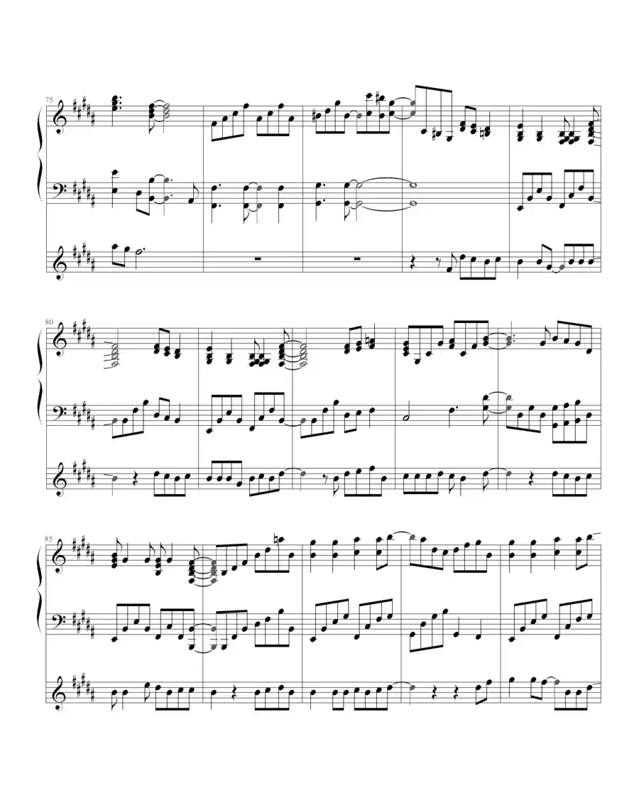 life is like a boat (生命如舟)(钢琴伴奏谱)