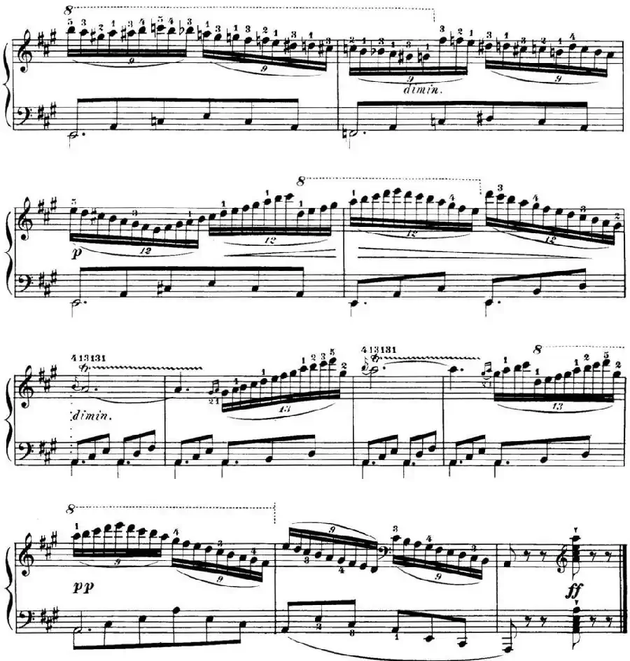 40首车尔尼Op.299钢琴快速练习曲（NO.26）