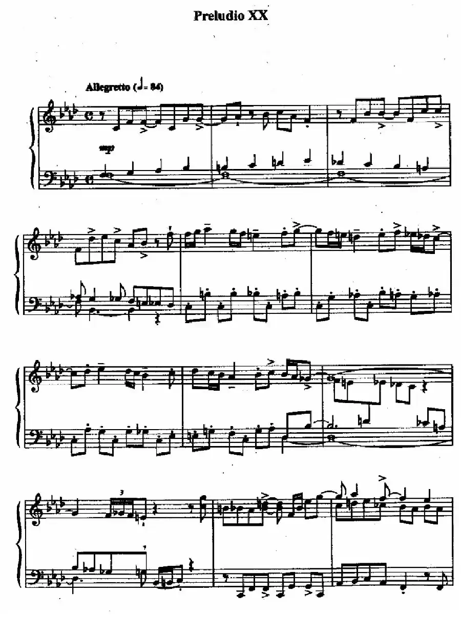 24 Preludes and Fugues Op.82（24首前奏曲与赋格·20）