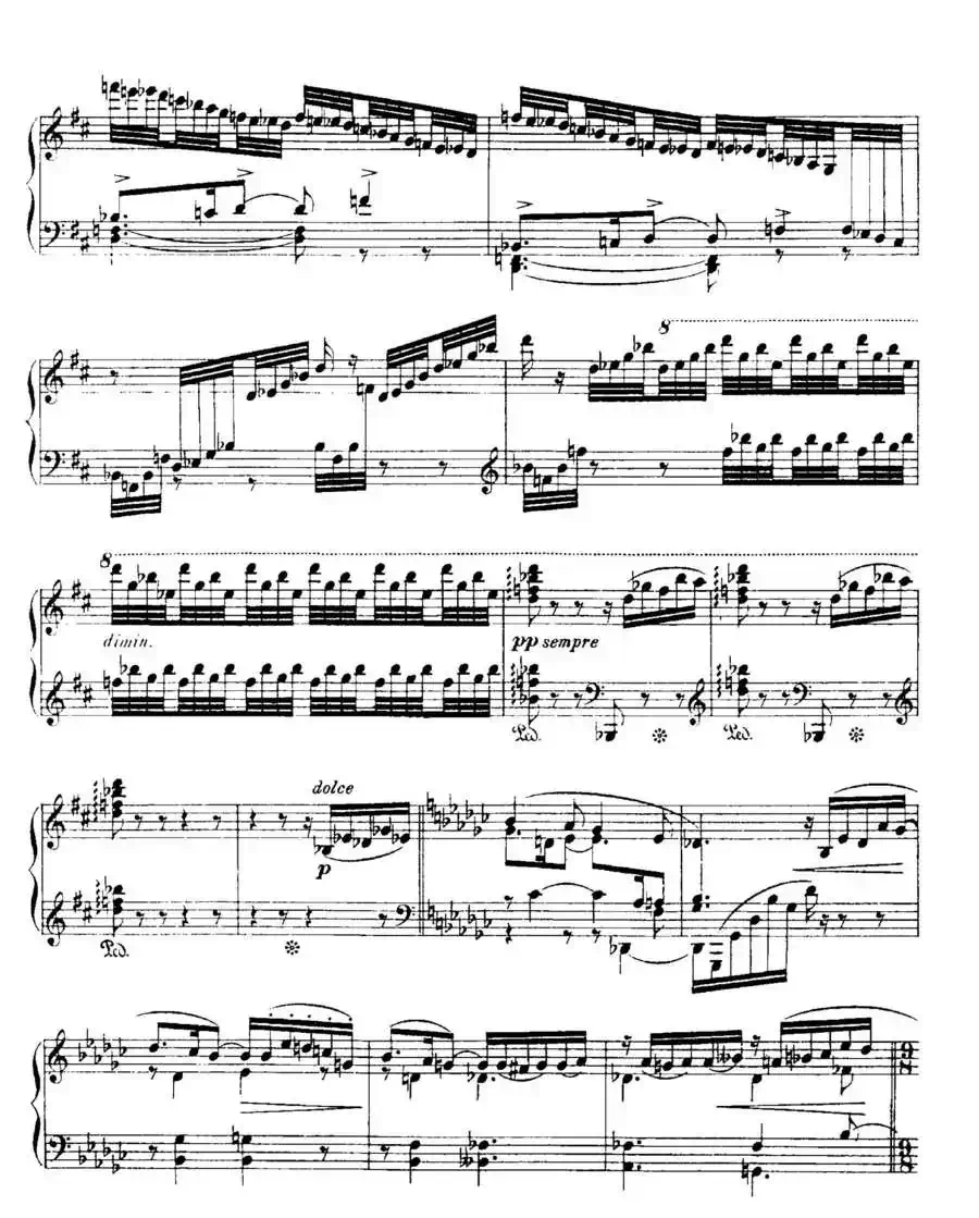 福雷13首船歌：Barcarolle No·3 in G-flat, Op·42