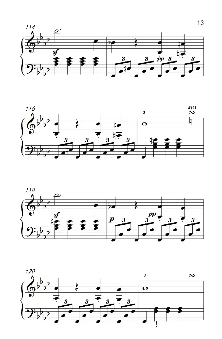 奏鸣曲 Opus 2 Nr.1 第四乐章(贝多芬奏鸣曲集 1)