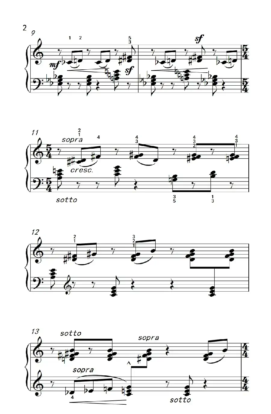 切分音（三）（巴托克 小宇宙 钢琴教程 5）