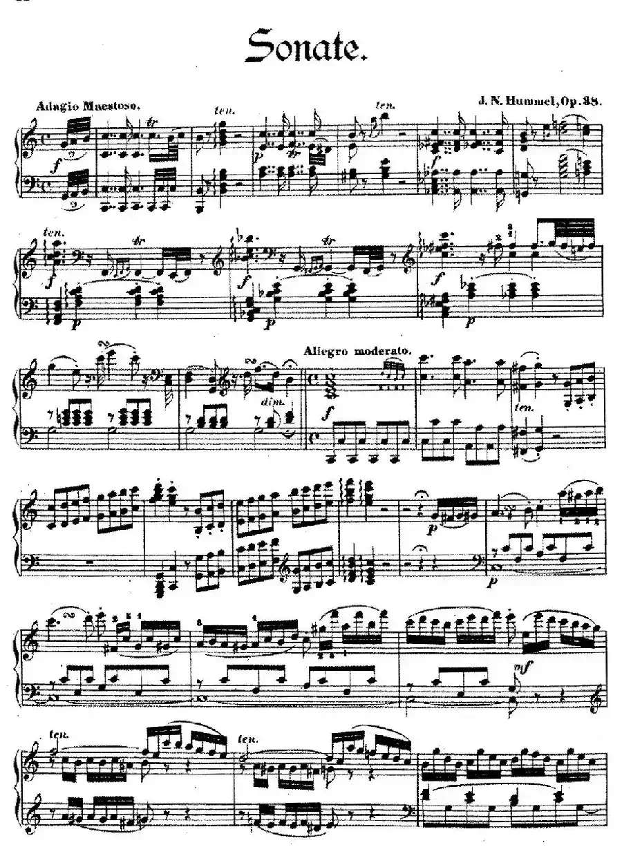 Piano Sonata No.4 in C Major Op.38（C大调第四钢琴奏鸣曲）