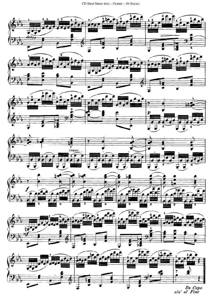Cramer - 84 exercices（81—84）（克拉莫84首钢琴练习曲）