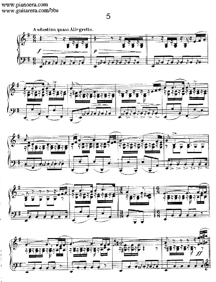 12 Spanish Danses Op.37（12首西班牙舞曲·5）