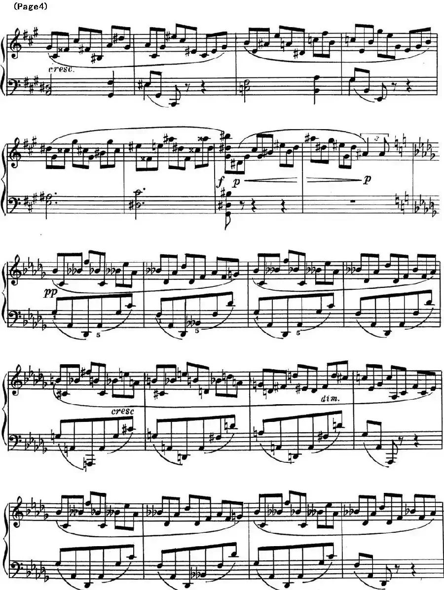 斯克里亚宾8首钢琴练习曲 Op42（No.1 Alexander Scriabin Etudes）