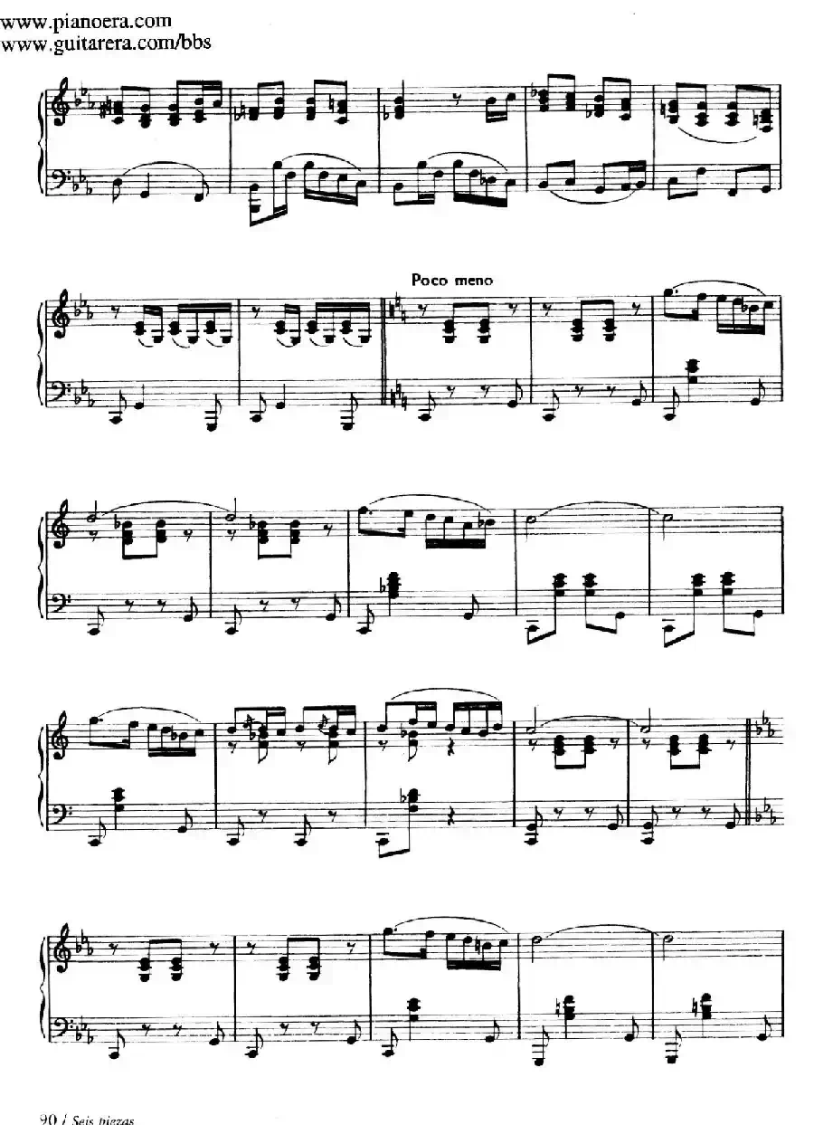 Six Pieces on Spanish Folksongs H.125（6首西班牙民谣小品·5. 东方进行曲 Marcha oriental）