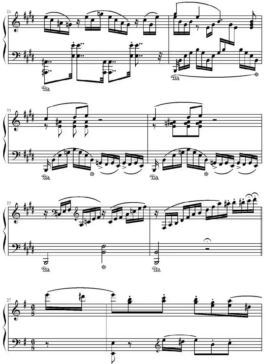 E大调回旋随想曲（门德尔松Op.14）