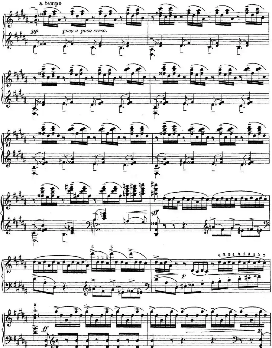 拉赫玛尼诺夫 钢琴前奏曲23 升G小调 Op.32 No.12