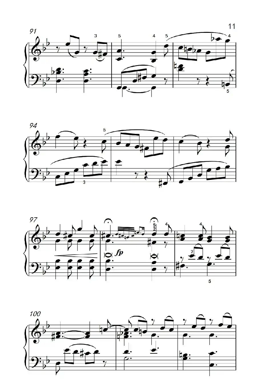 第七级2.G大调变奏曲 贝多芬(中央音乐学院 钢琴(业余)考级教程 7-9级)