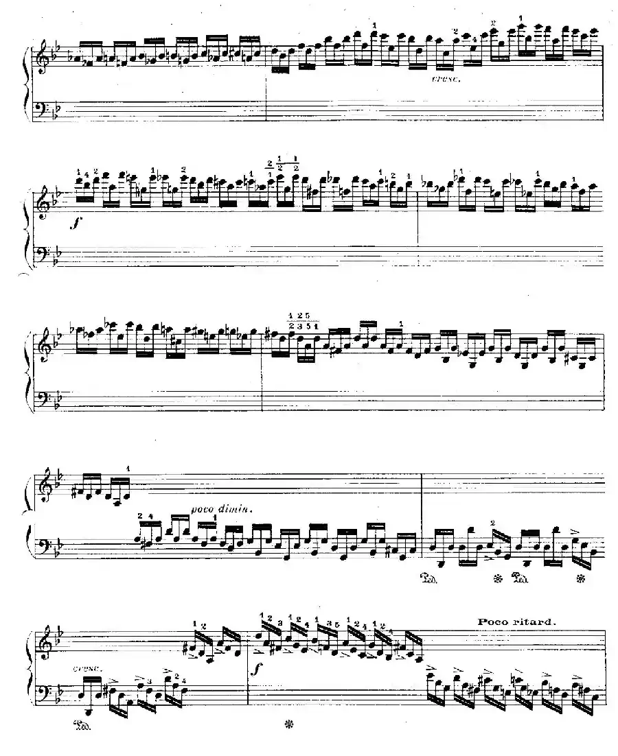 12 Etudes For The Left Hand Op.92 No.6（12首为左手而作的钢琴练习曲）