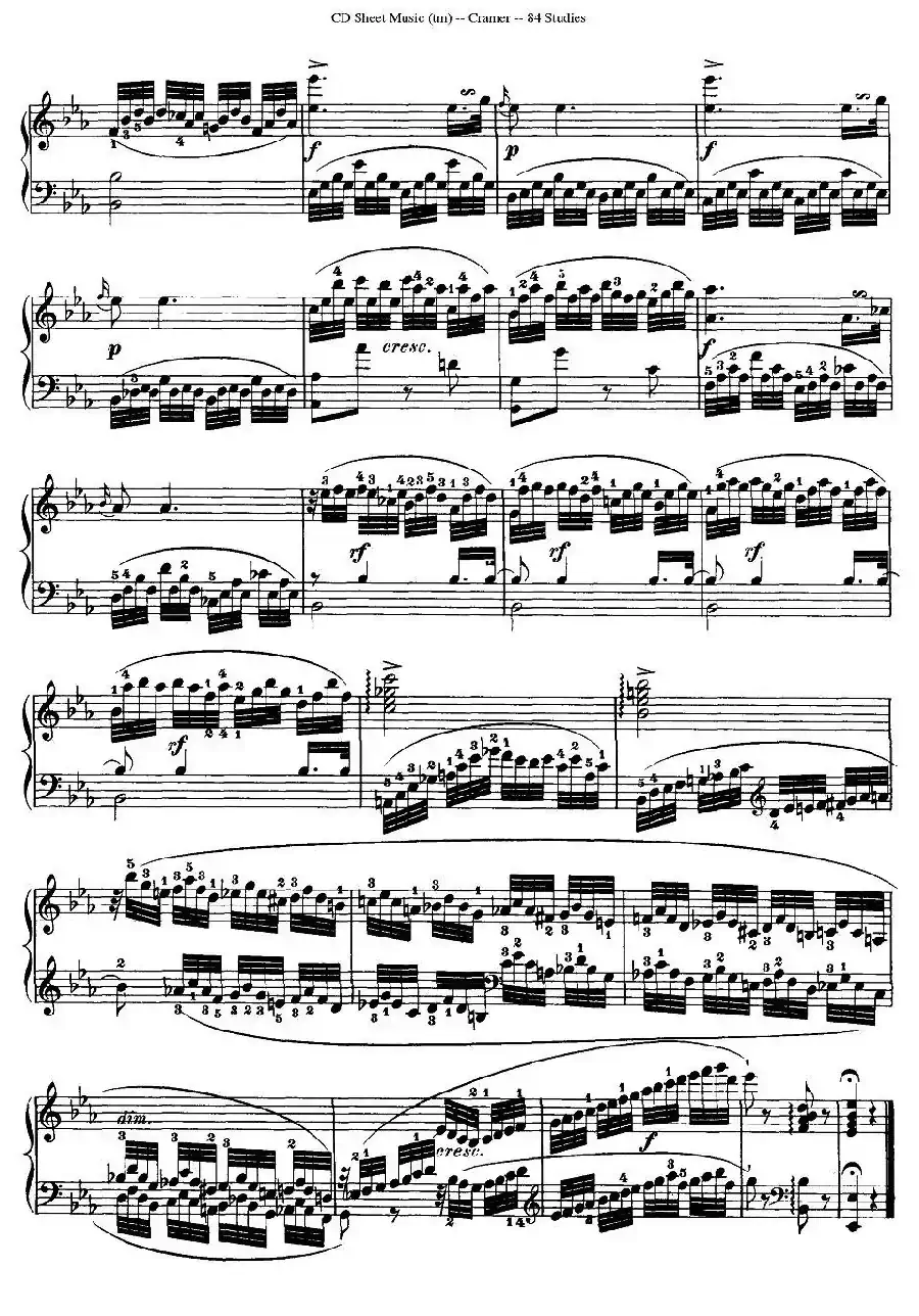 Cramer - 84 exercices（11—15）（克拉莫84首钢琴练习曲）