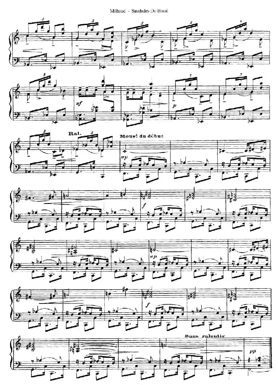 Saudados do Brasil Op.67（巴西回忆·Ⅱ）