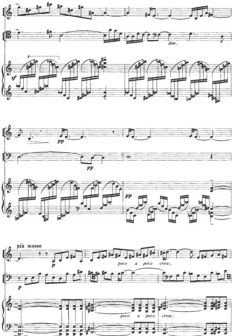 钢琴三重奏（陈铭志作曲版、小提琴+大提琴+钢琴）