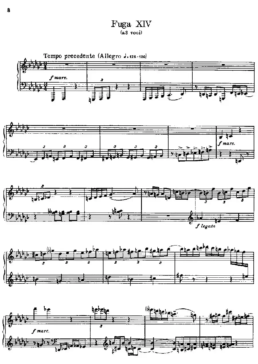 24 Preludes and Fugues Part.2 Op.45（24首前奏曲与赋格·第二部分·14）