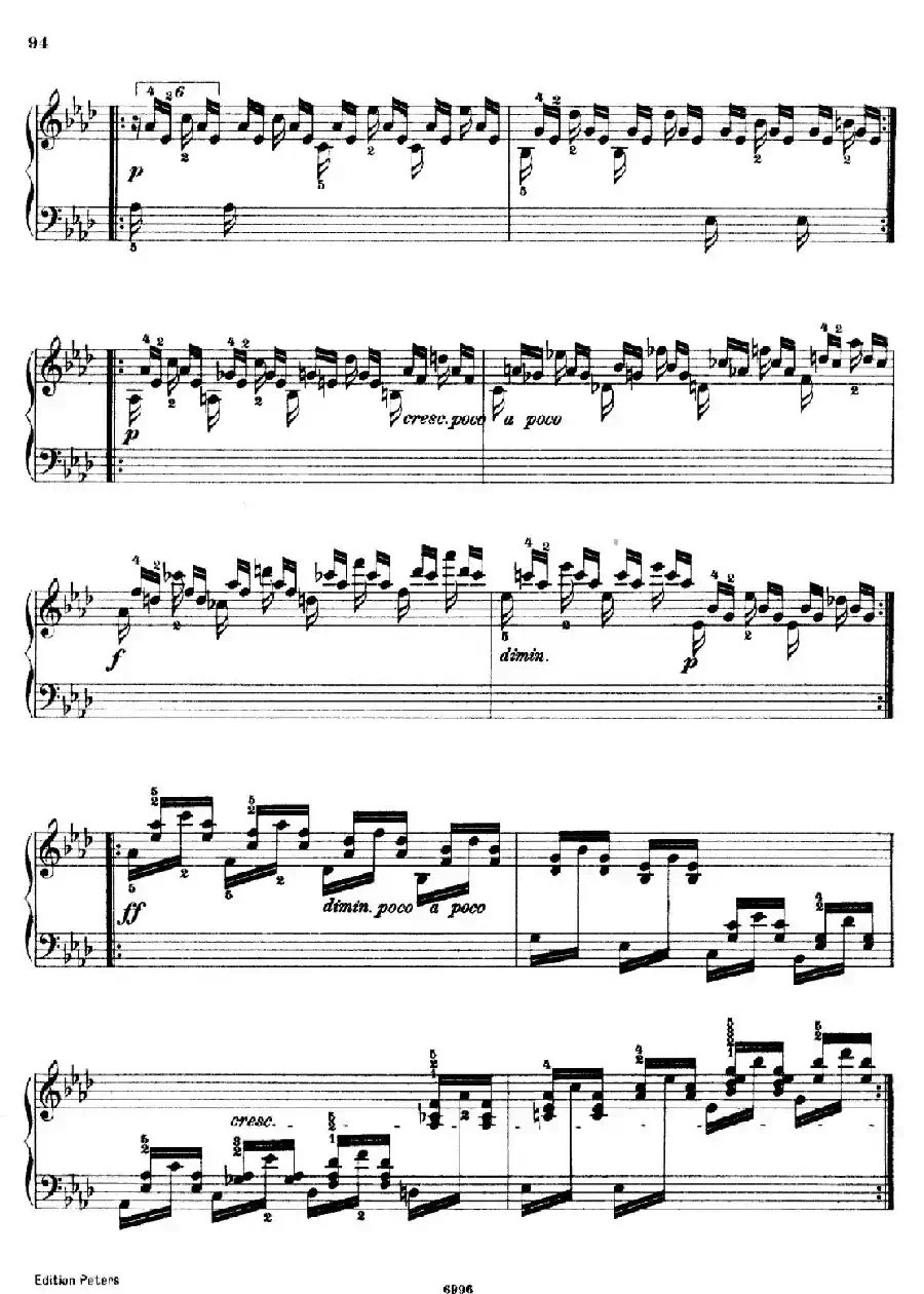 School of the Virtuoso Op.365（60首钢琴高级练习曲·40）
